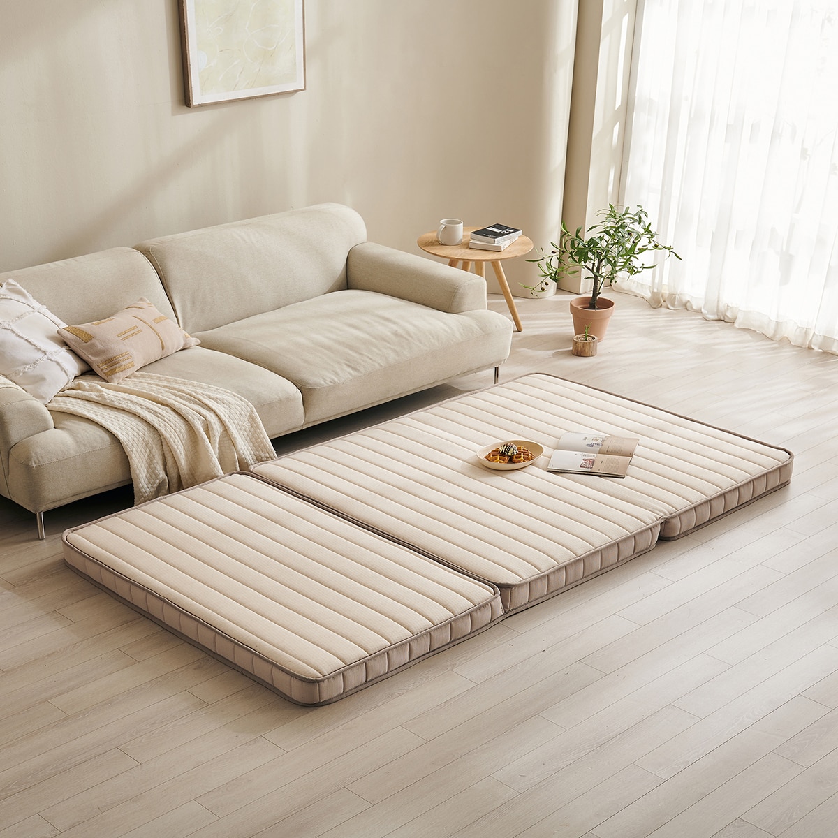 베드리움 독립스프링 3단 접이식 매트리스 - 싱글