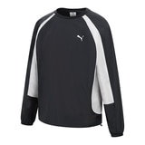 푸마 남성 긴소매 액티브 우븐 크루 - 블랙, L
