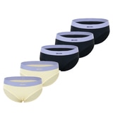 스킨온 여성 스포티 팬티 5매 - 버터옐로우/보이드블랙 스킨온 여성 스포티 팬티 5매 - 버터옐로우/보이드블랙