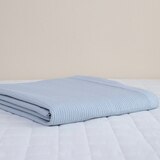 April At Home 앤더슨 양모 워싱 스프레드 - 퀸, 블루