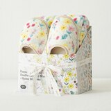 April At Home 플란넬 극세사 담요 슬리퍼 선물세트 - 밀리(옐로우플라워)