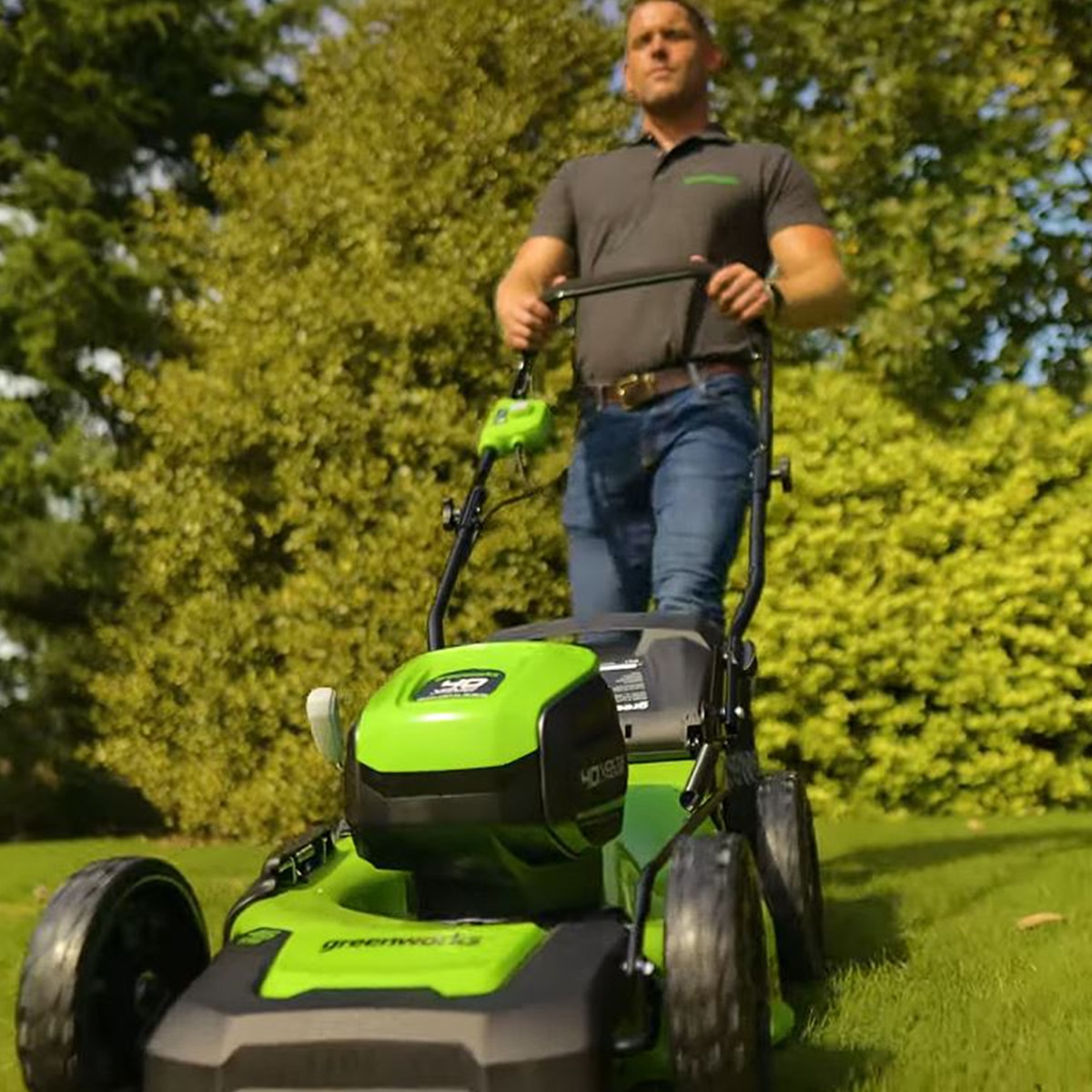 그린웍스 푸쉬 GMAX 잔디 깍기