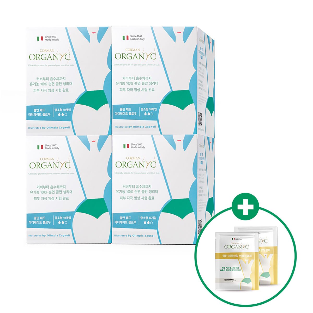 콜만 마더레이트플로우 패드 10개 x 4팩