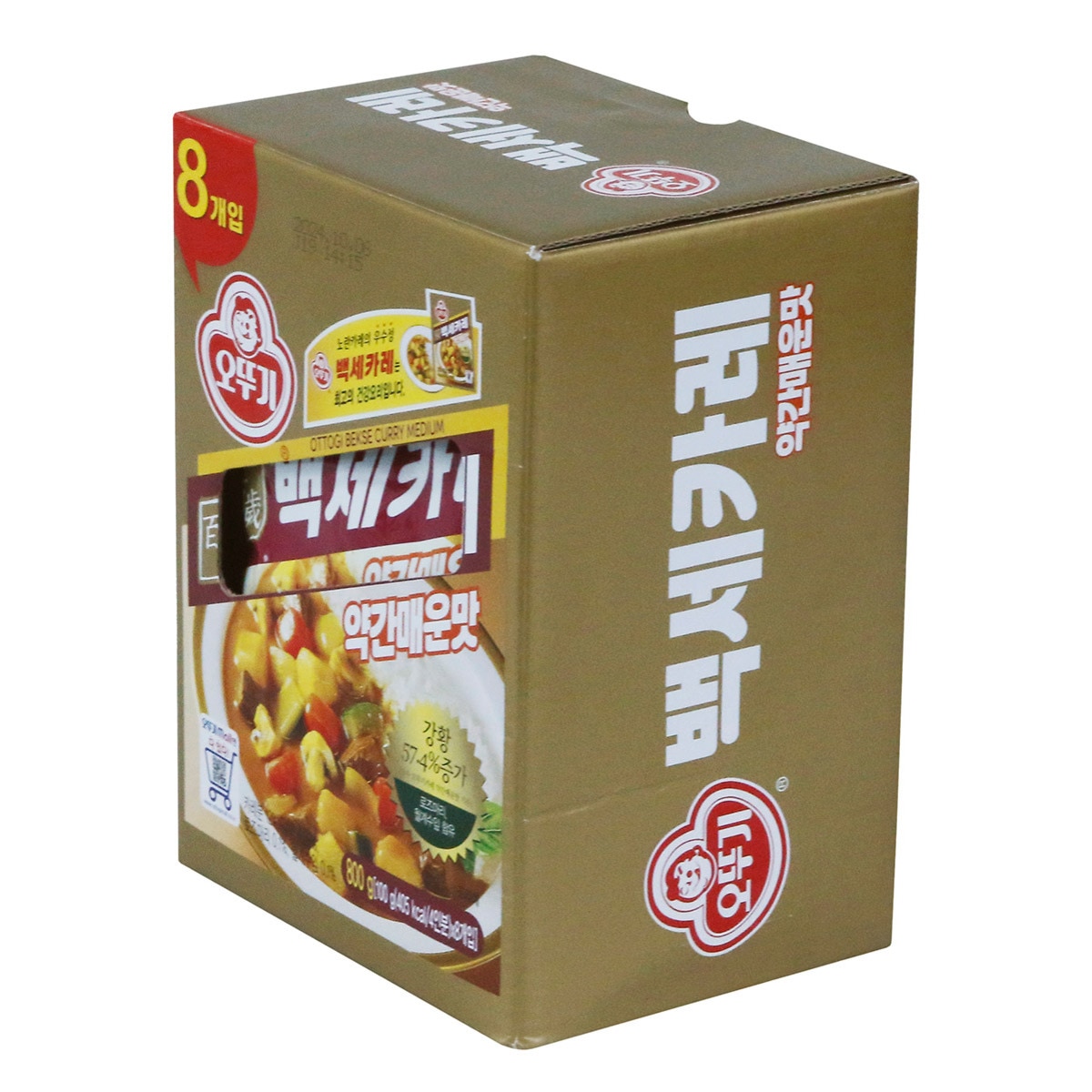 오뚜기 백세카레(약간매운맛) 100g x 8
