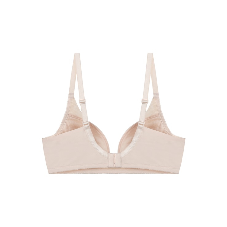 비너스 노와이어 메모리 브라 2매 - 블랙/라이트베이지, 75A