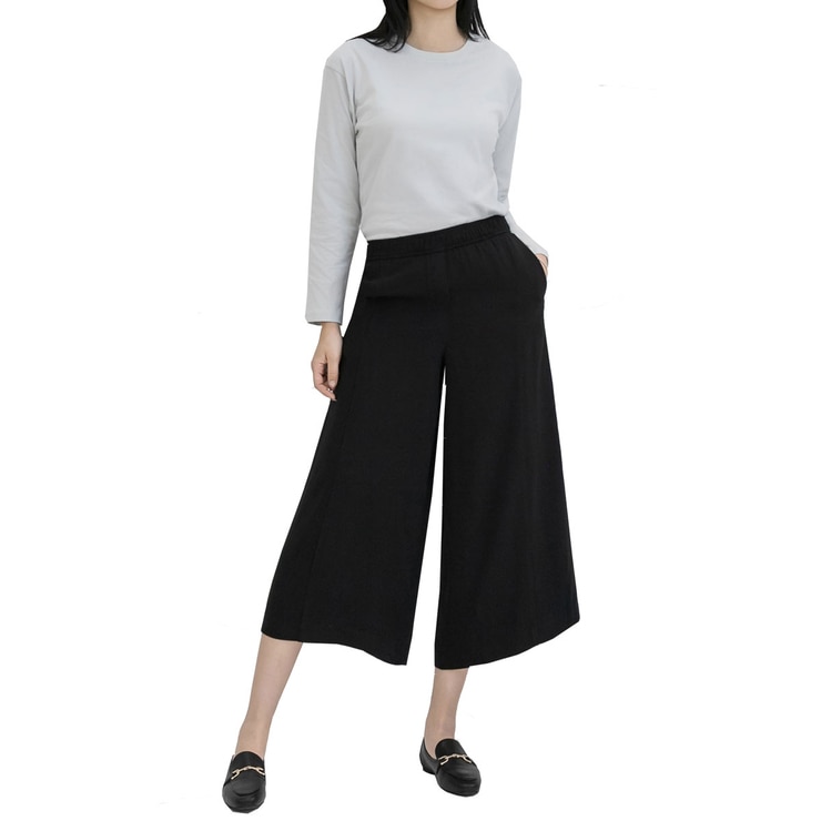 보니스팍스 여성 소프트 밴딩 팬츠 - 블랙