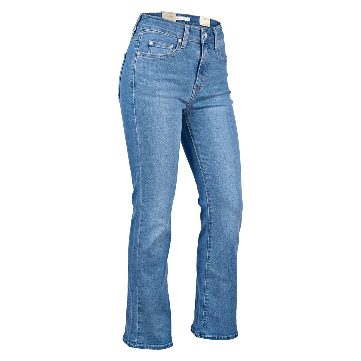 리바이스 여성 725 하이라이즈 부즈컷 청바지 - 미디엄 인디고