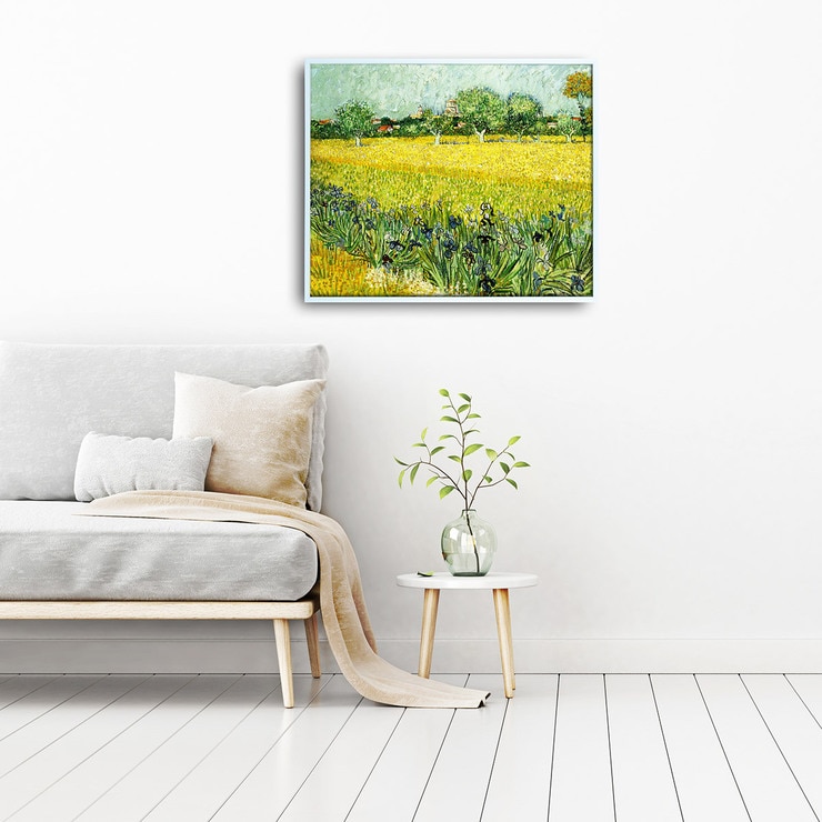 지클레 그림 액자 60x50cm - 고흐, 아이리스가 있는 아를의 풍경 지클레 그림 액자 60x50cm - 고흐, 아이리스가 있는 아를의 풍경