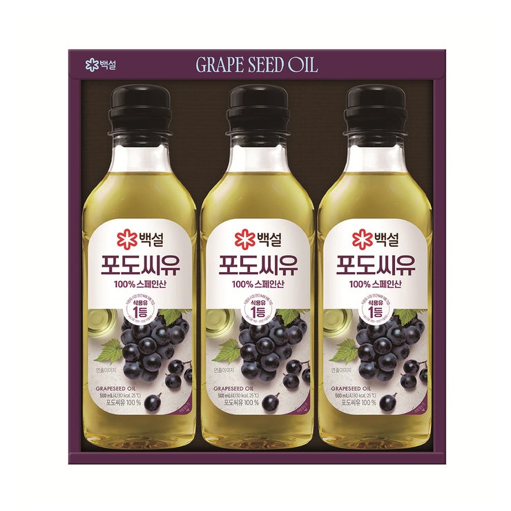 백설 포도씨유 선물세트3호 백설 포도씨유 선물세트3호