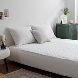 플로티나 방수 누빔 매트리스 커버 - 퀸, 화이트 플로티나 방수 누빔 매트리스 커버 - 퀸, 화이트