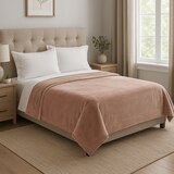 커클랜드 시그니춰 플러쉬 담요 180x200cm - 핑크