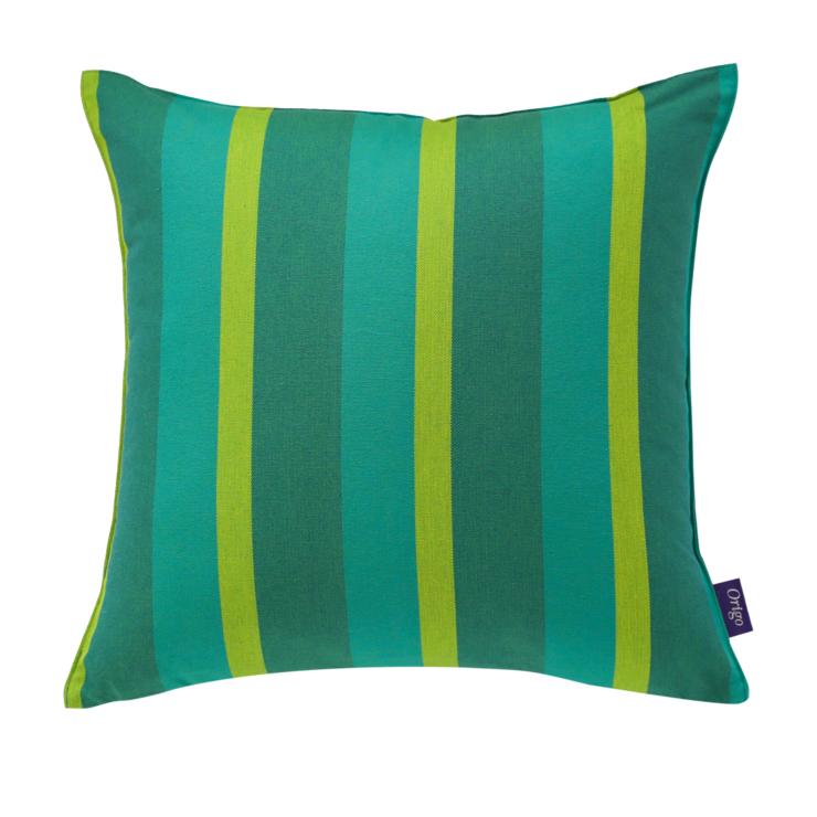 오리고 면 체크 쿠션 50x50cm