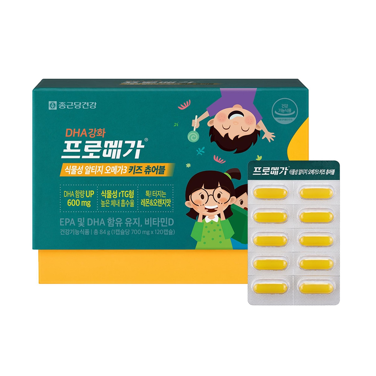 프로메가식물성rTG 츄어블오메가3 키즈 700mg x 120