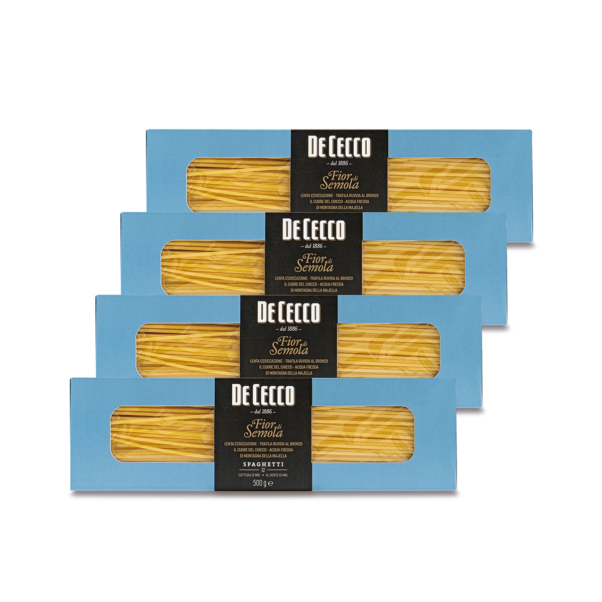 데체코 피오르 디 세몰라 파스타 500g x 4 - 스파게티