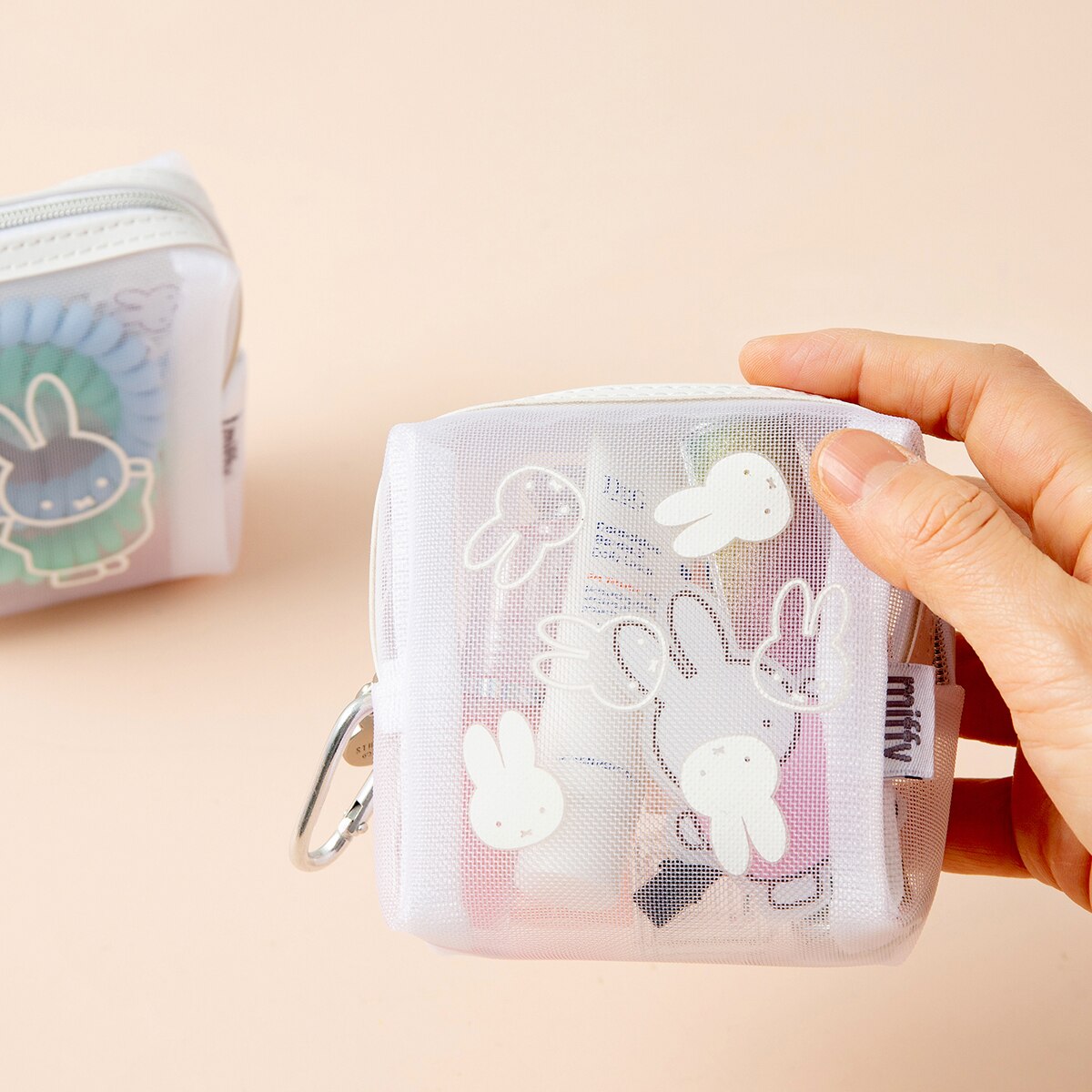 미피 메쉬 미니 파우치 2개 - 패턴