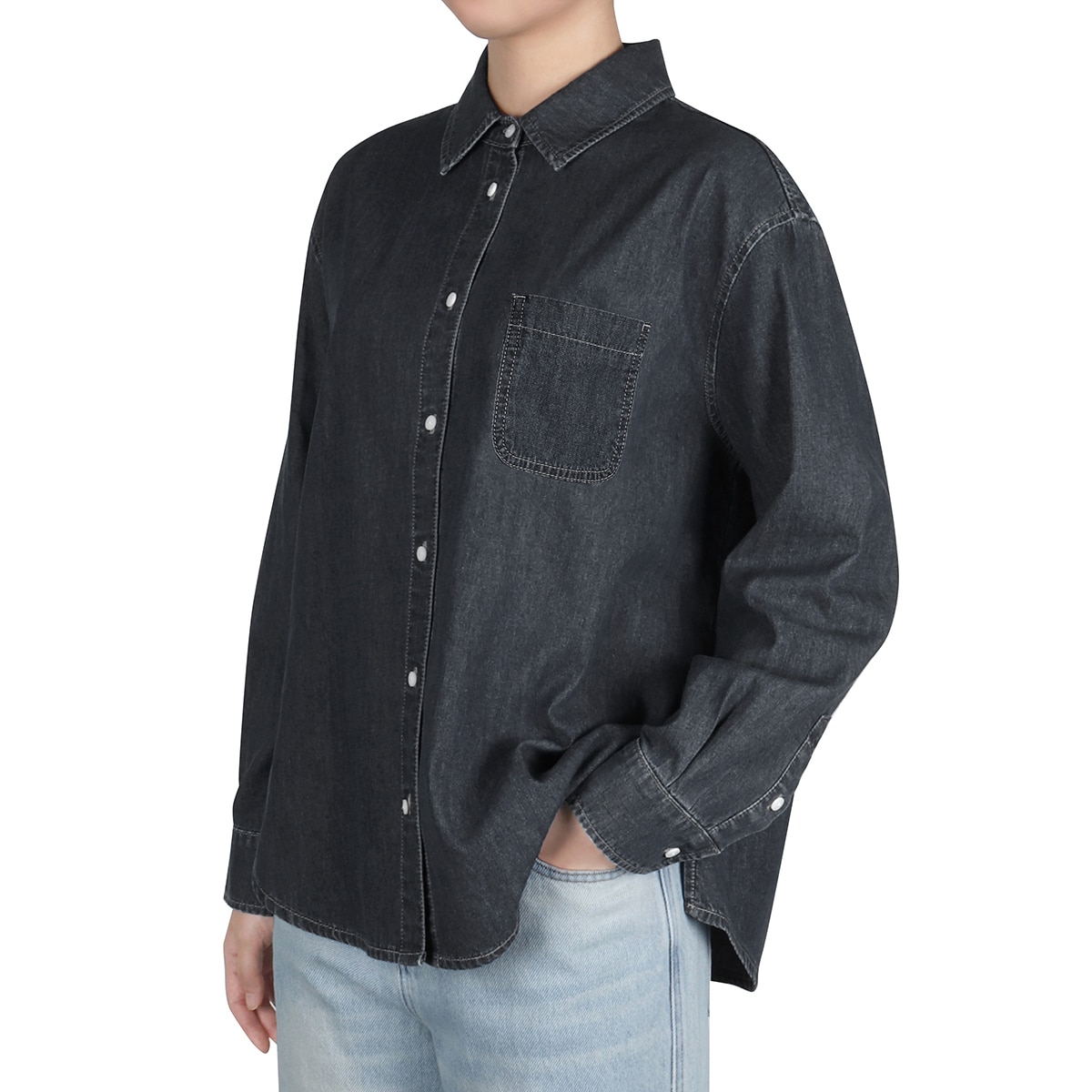 케네스콜 여성 데님 셔츠