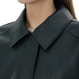 비지트 인 뉴욕 여성 루즈핏 인조가죽 재킷 - 블랙, M/L