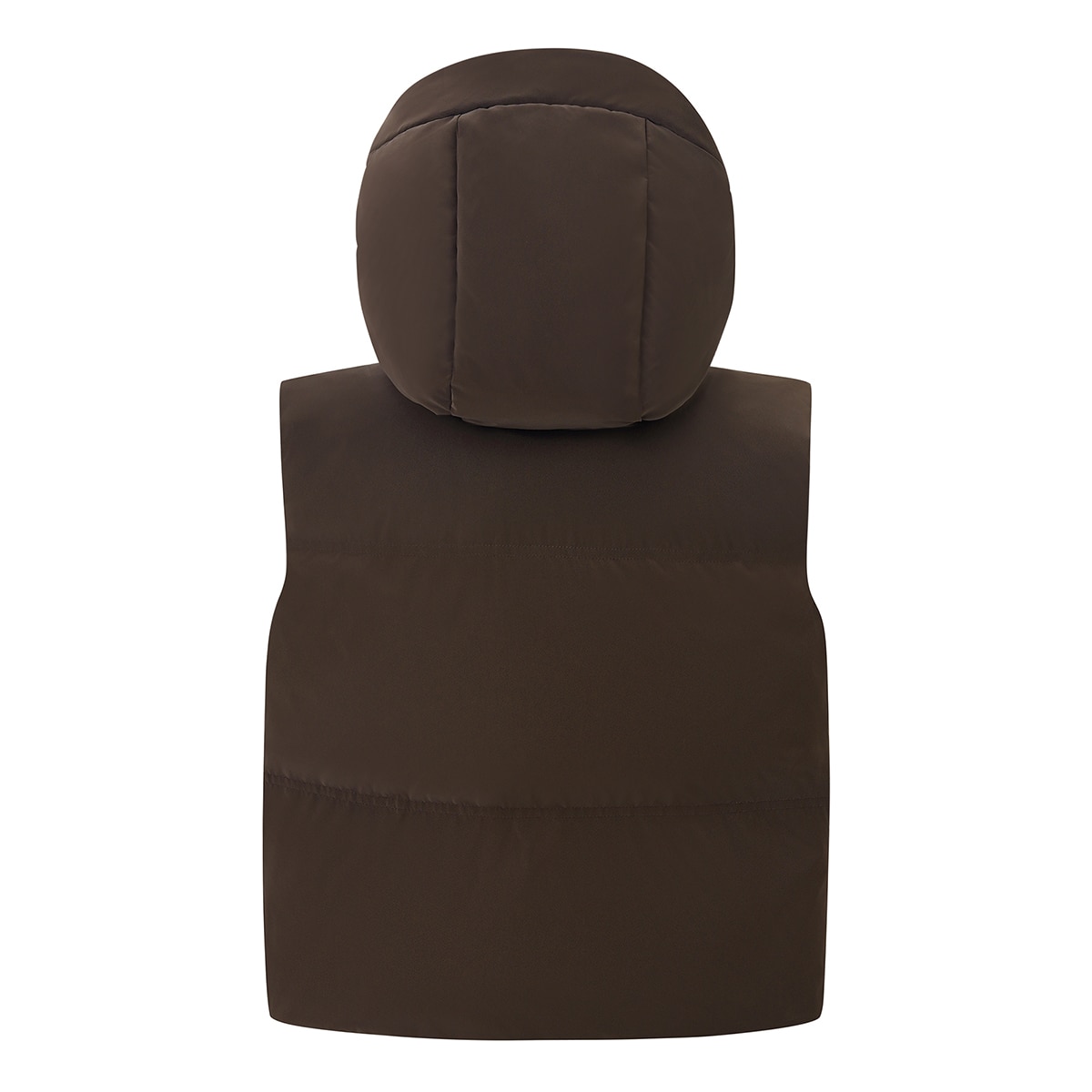 네파 여성 덕다운 후드 베스트 - 브라운, S