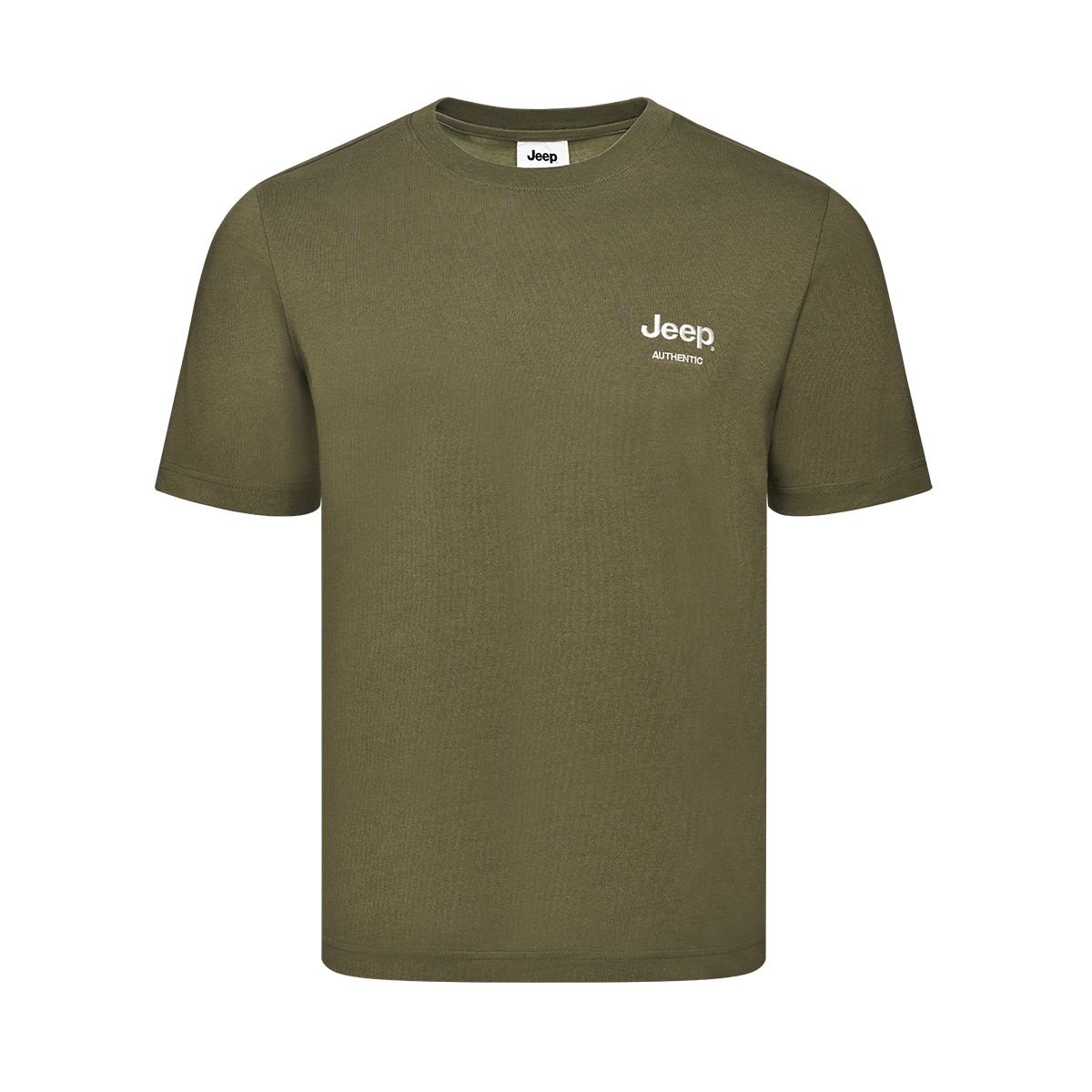 지프 남성 그래픽 반소매 티셔츠 - 카키