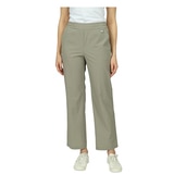 안지크 여성 와이드 밴딩 팬츠 - 카키 안지크 여성 와이드 밴딩 팬츠 - 카키