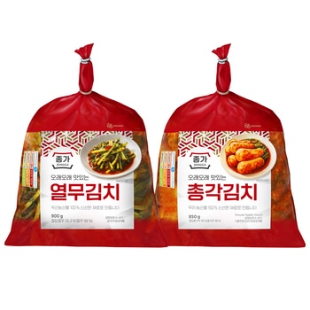 종가집 총각김치850g열무김치900g혼합팩