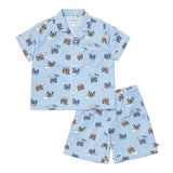 알로봇 키즈 파자마 세트 - 블루
