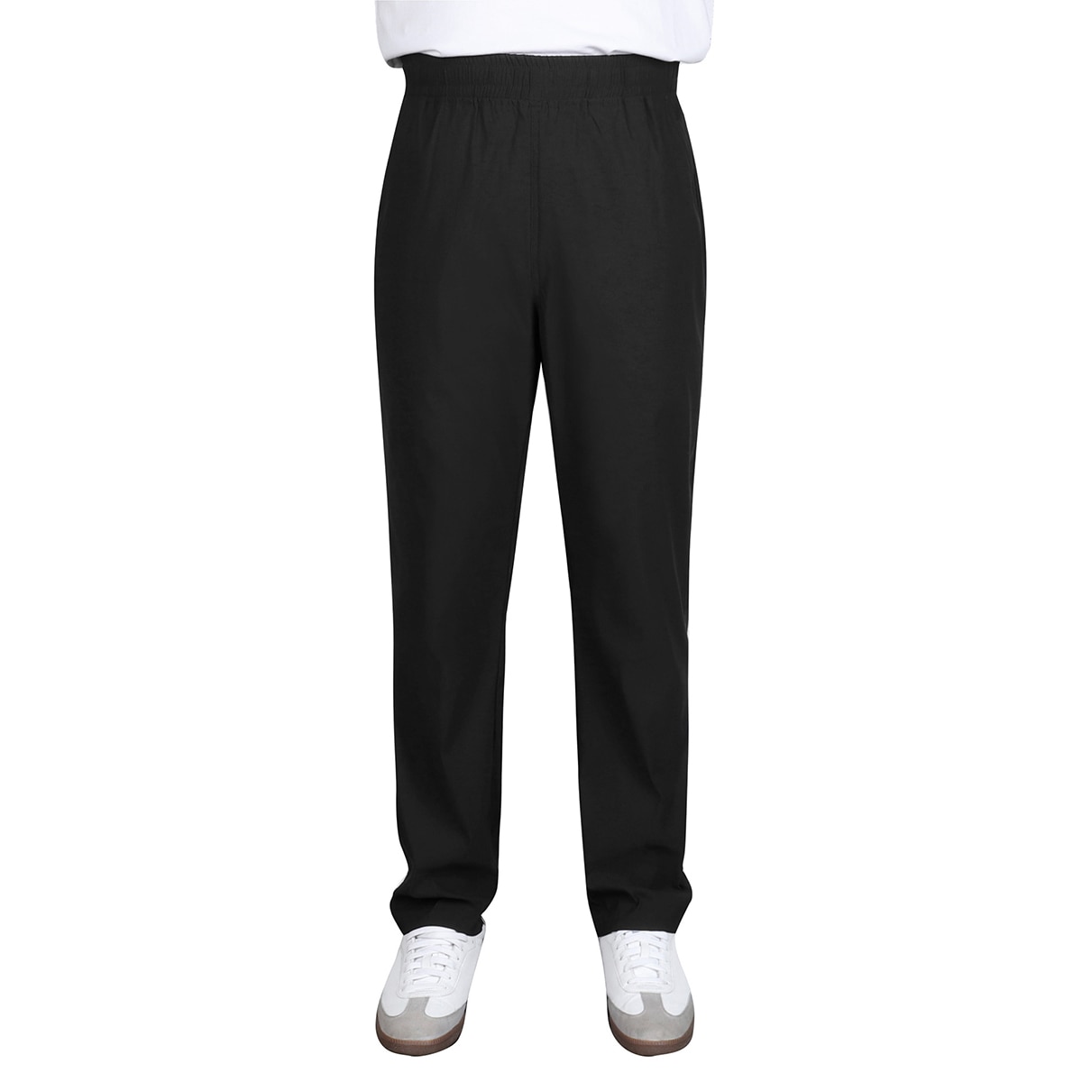 케네스콜 남성 테이퍼드 스트링 바지 - 블랙