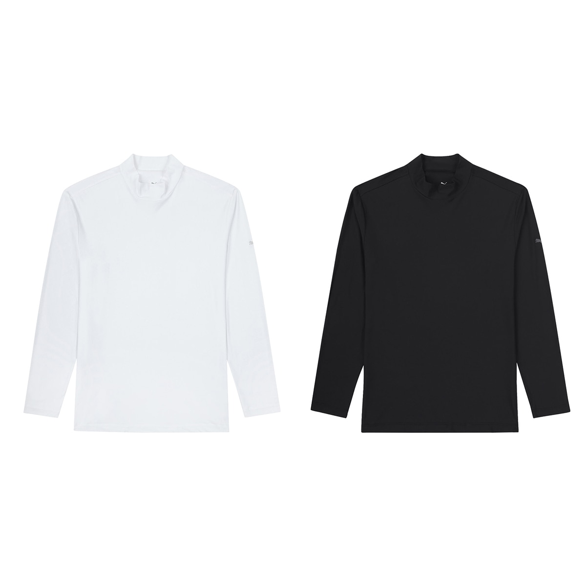푸마 남성 베이스레이어 2매 - 화이트/블랙