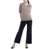 보니스팍스 여성 브이넥 풀오버 니트