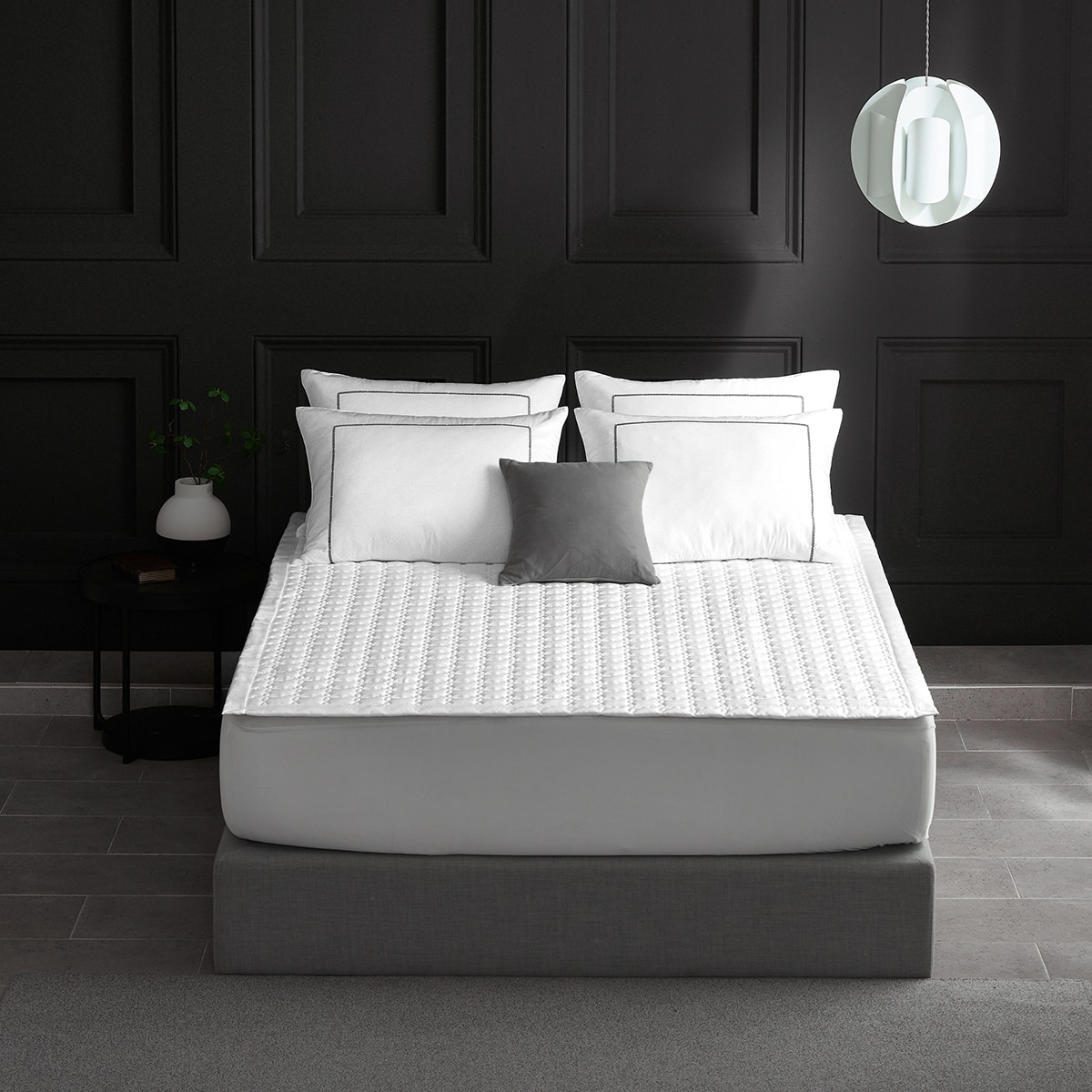 알러텍트 알러지 케어 누빔 패드 - 퀸, 화이트 (그랜드)