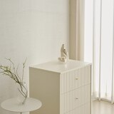 더원 화이트 템버 3단 서랍장 (600)