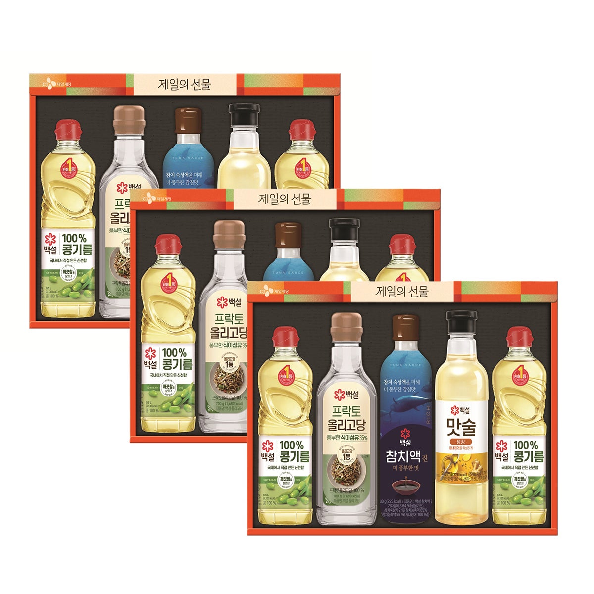 백설 복합 조미오일 혼합 세트 CC-1호 x 3 백설 복합 조미오일 혼합 세트 CC-1호 x 3