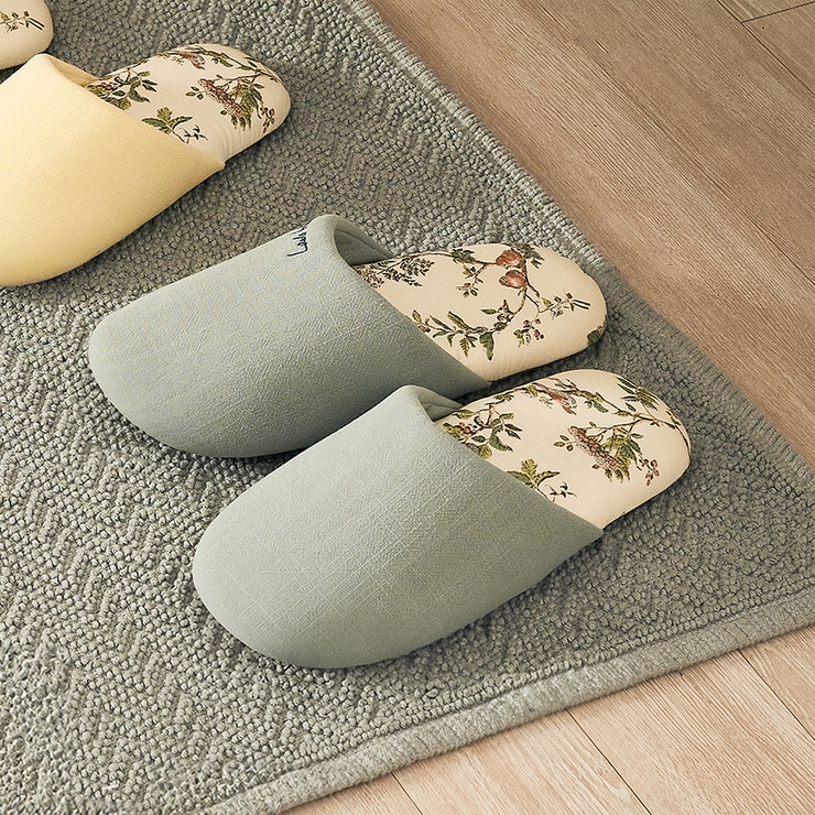 로라애슐리 실내화 2P - 옵션2, 엘로우M+민트L