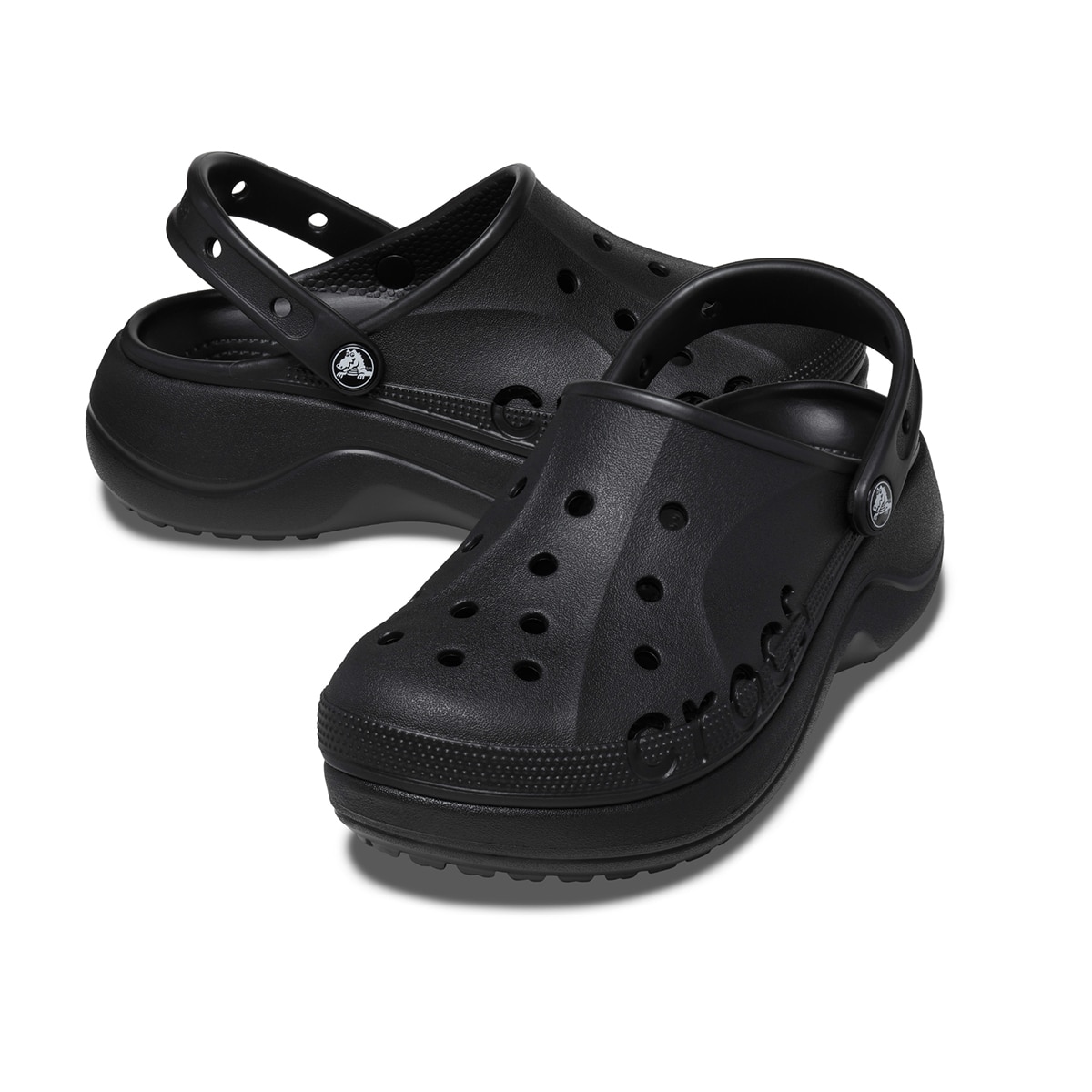 크록스 바야 플랫폼 클로그 - 블랙 크록스 바야 플랫폼 클로그 - 블랙