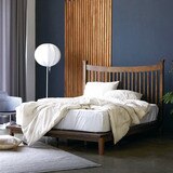 리비니아 평상형 원목 침대 프레임 퀸(Q) 2colors