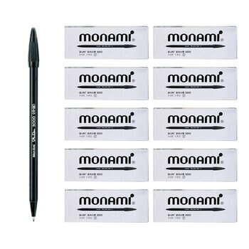 모나미 플러스펜 흑색 0.3mm 120개