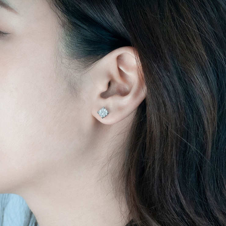 총 0.50캐럿 다이아몬드 귀걸이 샤론