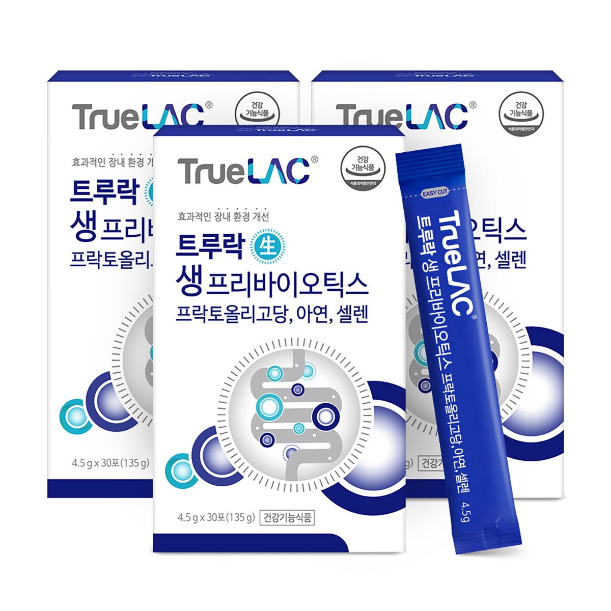 휴럼 트루락 생 프리바이오틱스 4.5g x 30포 x 3