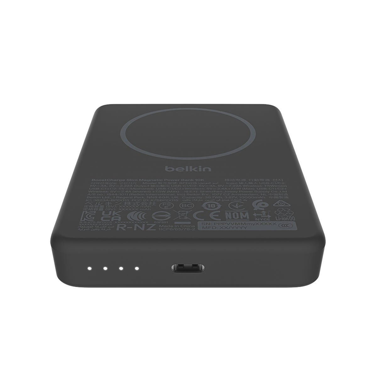벨킨 10000mAh 초슬림 마그네틱 보조배터리 2PK - 블랙