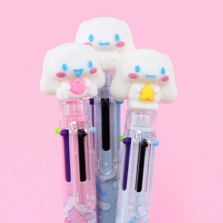 산리오캐릭터즈 6색 피겨 볼펜 6개 세트