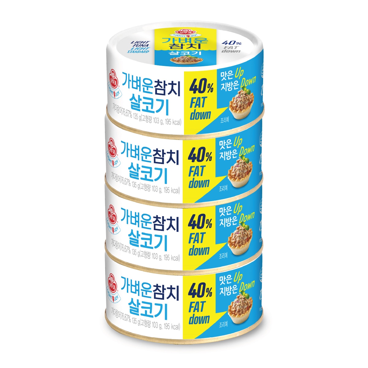 오뚜기 가벼운참치 살코기 135g x 4