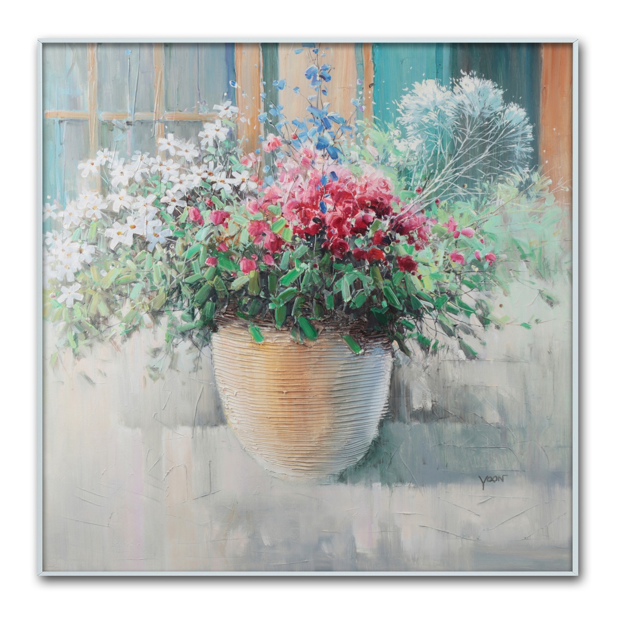 지클레 그림 액자 76x76cm - 창가에서