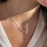 클라베드제이 14K 골드 0.39ctw 다이아몬드 목걸이 피르