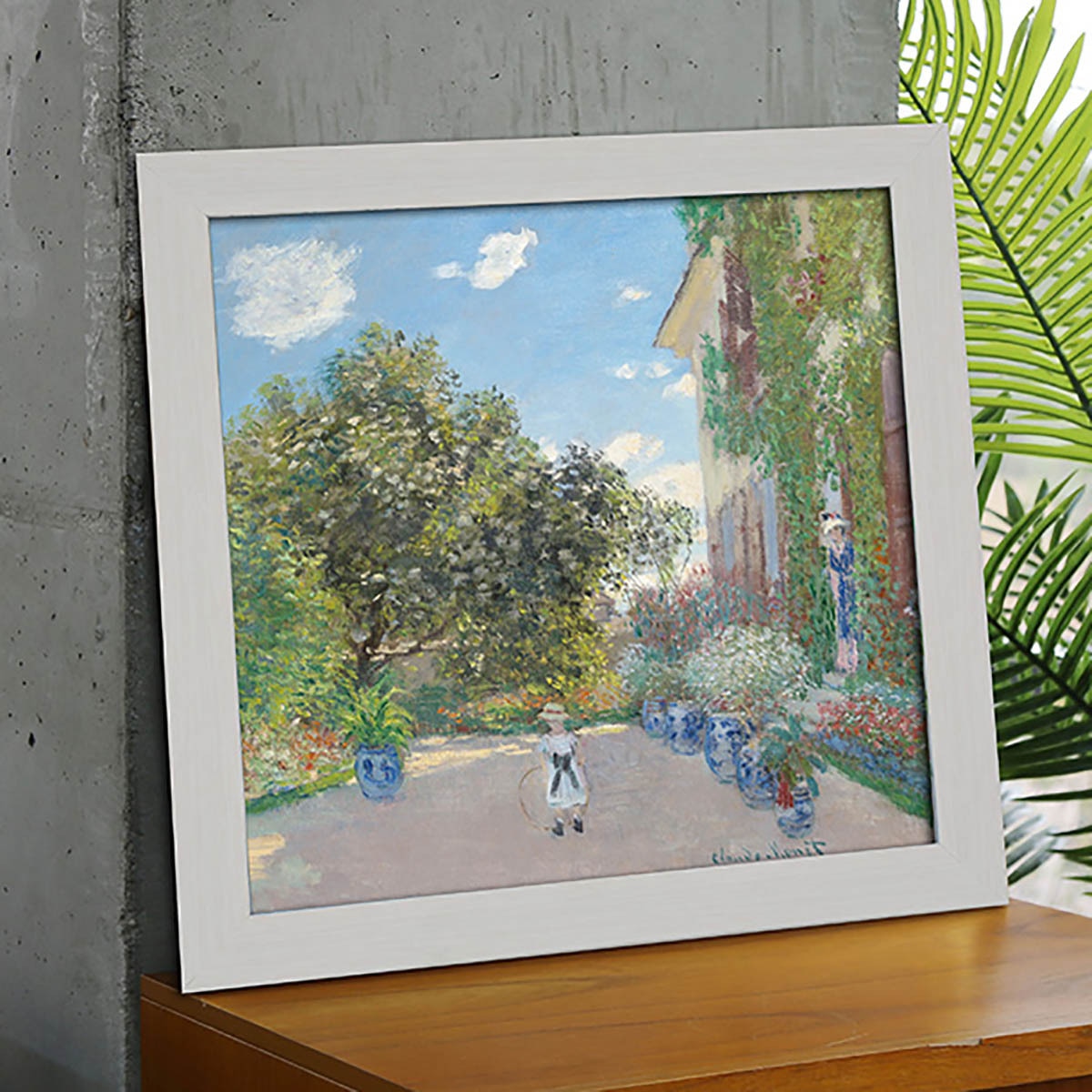 지클레 정방형 명화 47.5 x 47.5cm - 모네, 아르장퇴유의 예술가의 집