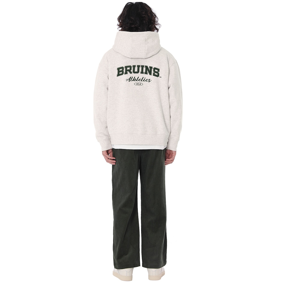 UCLA 남성 플리스 후드 집업 - 오트밀 UCLA 남성 플리스 후드 집업 - 오트밀