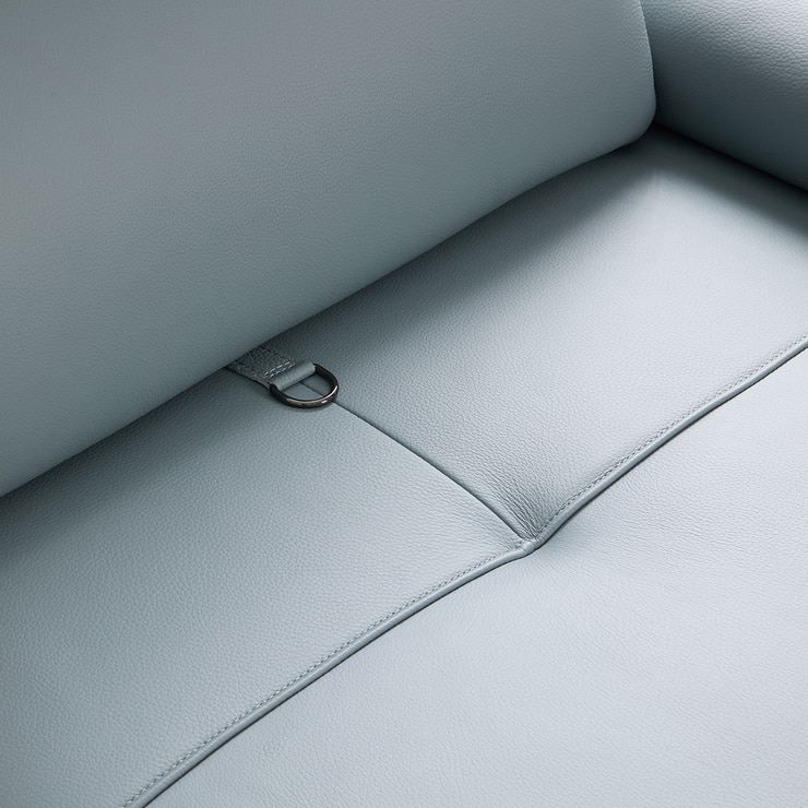 UND 에디션 NA16 통가죽 스윙 소파 3.5인 - 스카이블루