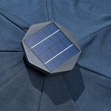 선빌라 LED 정원용 우산, 지름 2.9m, 블루