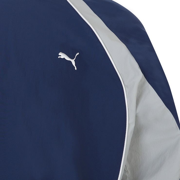 푸마 남성 긴소매 액티브 우븐 크루 - 블루