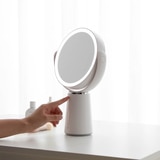 무아스 360도 회전 듀얼 무선 LED 거울 MLMMR9