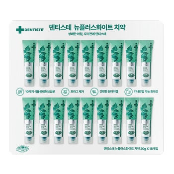 덴티스테 뉴플러스 화이트 치약 20g x 18